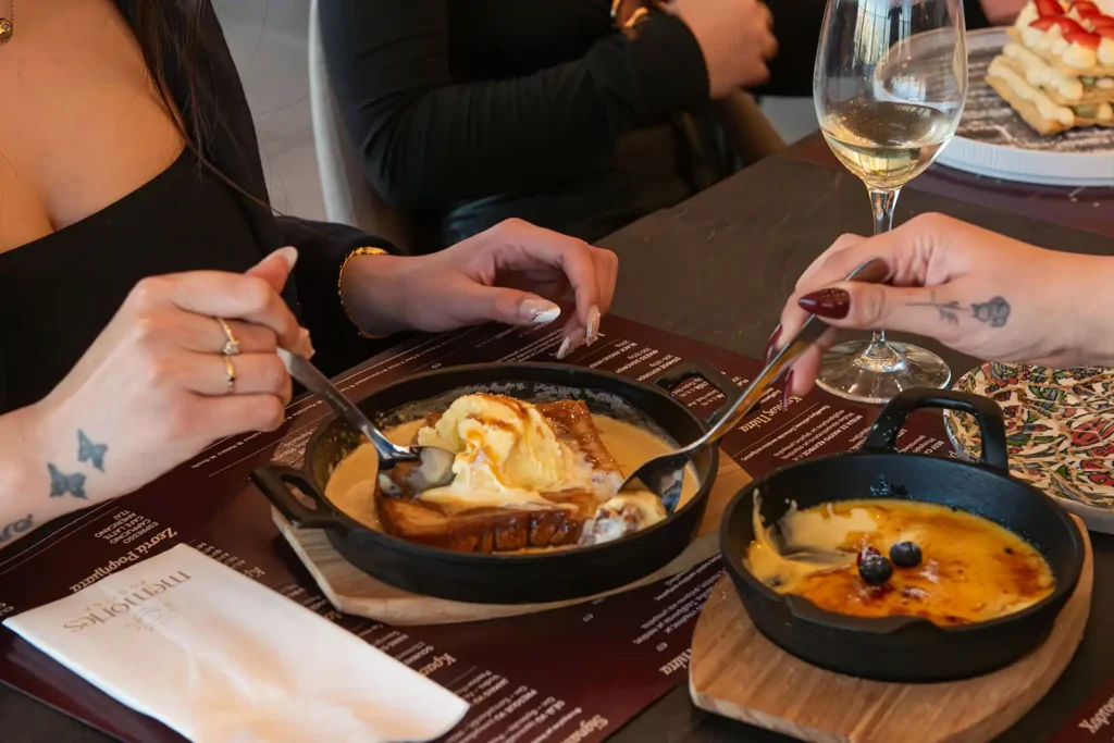 Dessert selection served during brunch at Memories L’Entrecôte’s Restaurant Rooftop